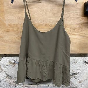TOPSHOP olive tank top
